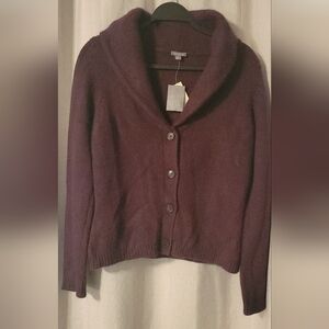 Ann Taylor Deep Purple Cardigan Sweater